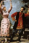 nikolay gogol russian folk dancers oil painting on canvas